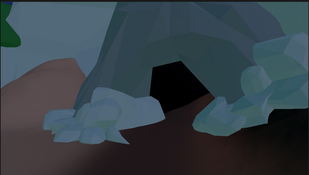 Low-Poly Cave Entrance